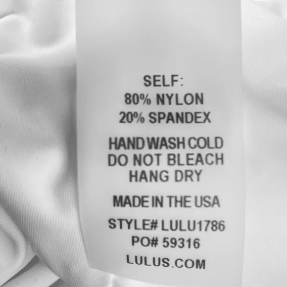 LULUS Myrtle Beach White Lace-Up One Piece Swimsuit Size S- NWT - Picture 6 of 7